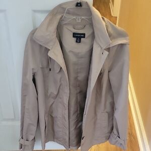 Womens Lands' End Tan Rain Jacket